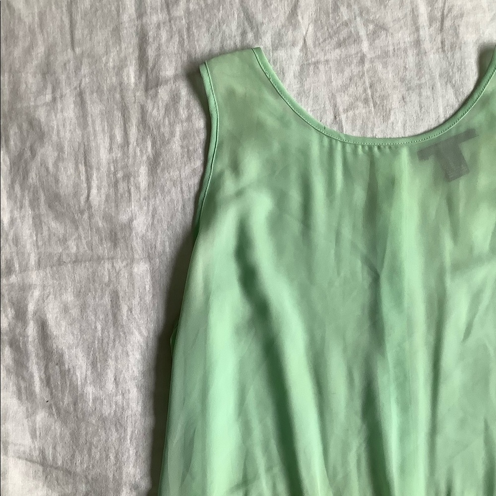 Mint green tank top